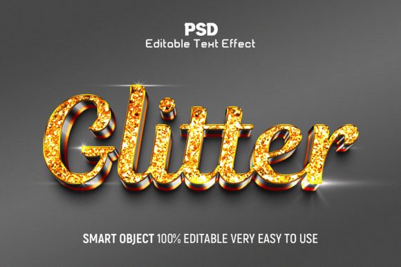 Download Glitter 3D Editable Text Effect Style - Effect Collection