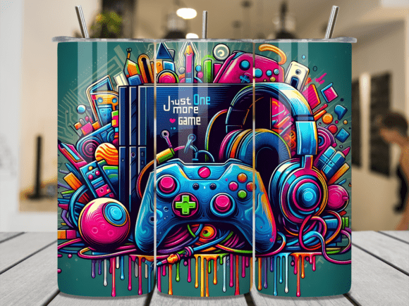 Download Colorful Video Game Controller Tumbler - Controller Collection