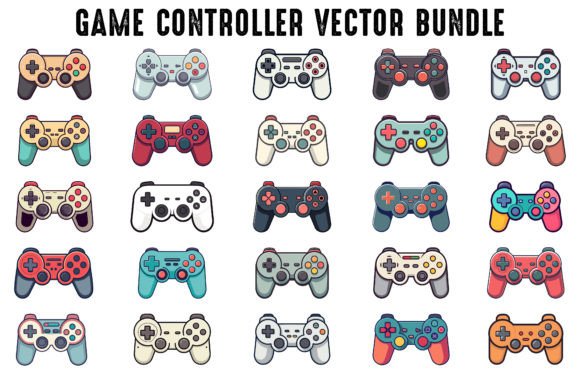 Download Modern Gamepad Controller Vector Bundle - Controller Collection